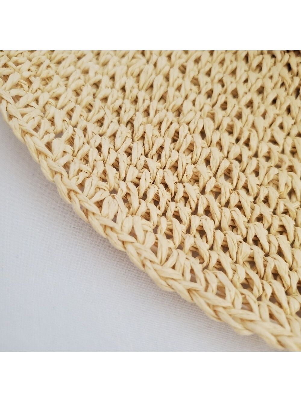 STRAND HEADWEAR WOMEN SUN HAT FLOPPY RAFFIA STRAW PUCA SHELLS BUTTONS COACHELLA - Picture 5 of 8
